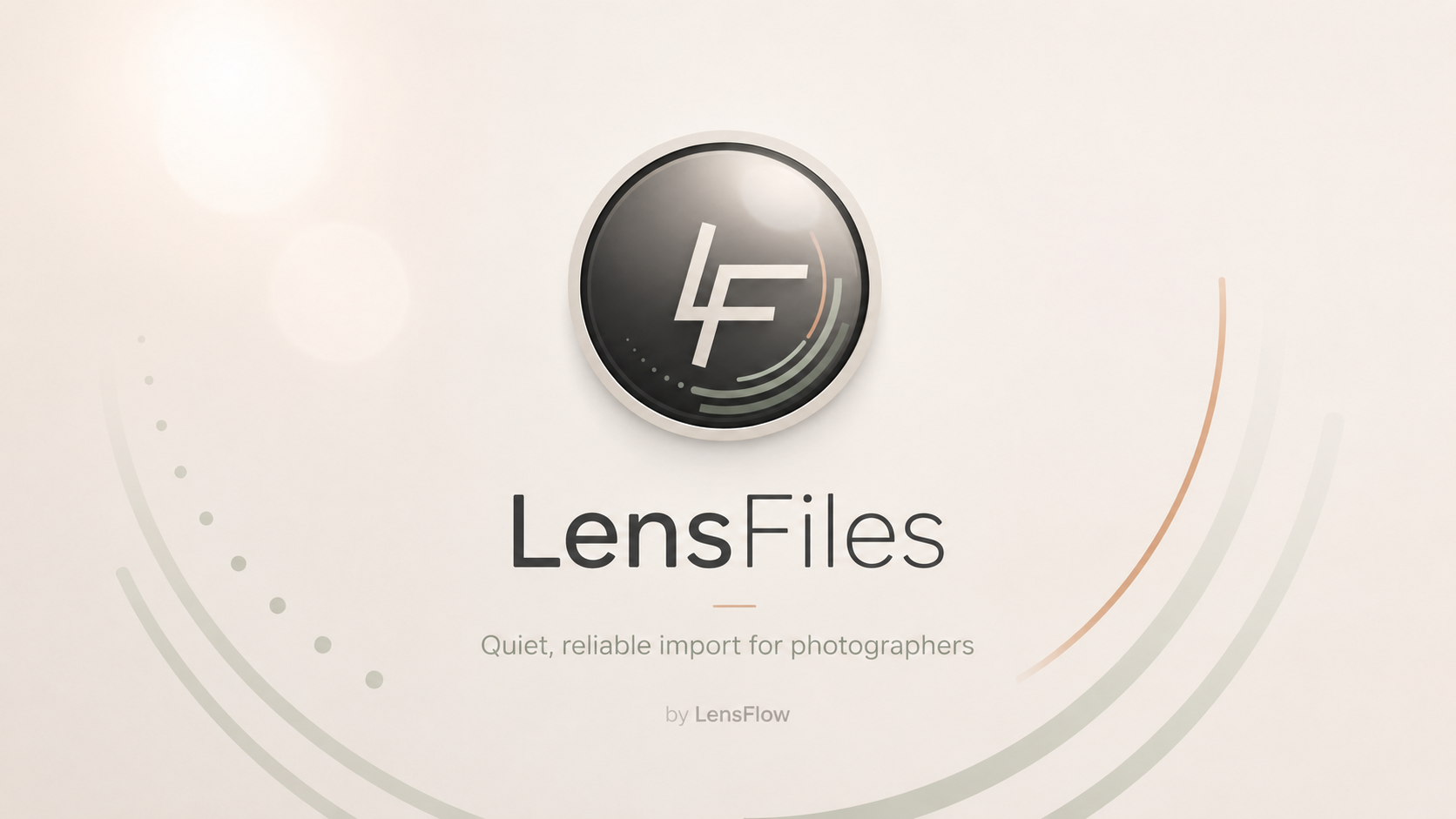 LensFiles Startbildschirm